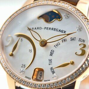 Girard Perregaux Cats Eye 18k Rose Gold 35mm Automatic Women’s Watch 80485